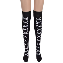 Cargar imagen en el visor de la galería, Calcetines de compresión para Halloween -Huesos coquetos - Ozerty