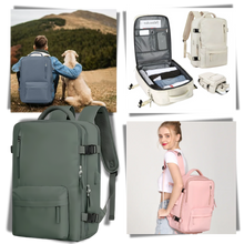 Cargar imagen en el visor de la galería, Mochila de viaje impermeable con carga USB
- Ozerty