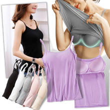 Cargar imagen en el visor de la galería, Camisole with Built-In Bra -
