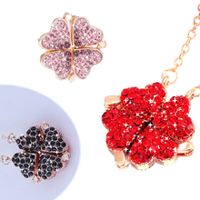 Cargar imagen en el visor de la galería, Collar Corazón Trébol 4 Hojas Ajustable - Ozerty
