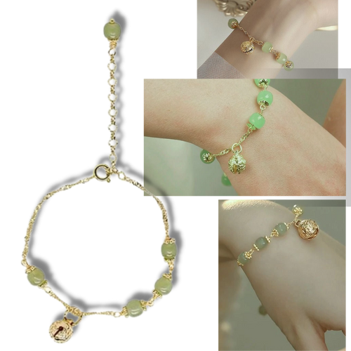 Pulsera de campana de jade de Hetian - Ozerty