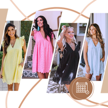 Cargar imagen en el visor de la galería, Elegante vestido de bordado inglés

 - Ozerty
