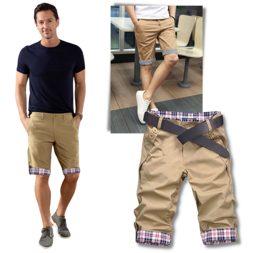 Pantalones cortos estilo cargo elegante para hombre

 - Ozerty