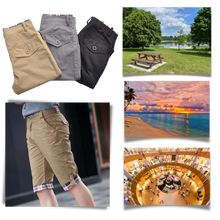 Cargar imagen en el visor de la galería, Pantalones cortos estilo cargo elegante para hombre

 - Ozerty
