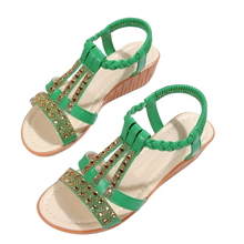 Cargar imagen en el visor de la galería, Elegantes sandalias ortopédicas Boho

 -Verde/EU35/UK2/US4.5Verde/EU36/UK3/US5.5Verde/EU37/UK4/US/6.5Verde/EU38/UK4.5/US7Verde/EU39/UK5.5/US8Verde/EU40/UK6/US8.5Verde/EU41/UK7/US9.5 - Ozerty
