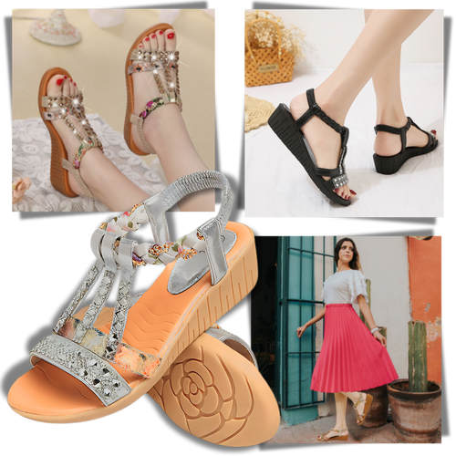 Elegantes sandalias ortopédicas Boho

 - Ozerty