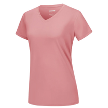 Cargar imagen en el visor de la galería, Camiseta de refrigeración instantánea para mujer con cuello de pico

 -Rosa grisáceo - Ozerty
