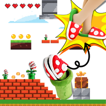 Cargar imagen en el visor de la galería, Zapatillas con forma de planta carnívora de Mario Bros

 - Ozerty
