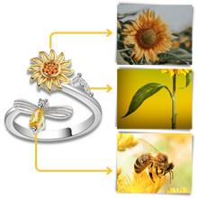 Cargar imagen en el visor de la galería, Anillo giratorio con forma de girasol
 - Ozerty
